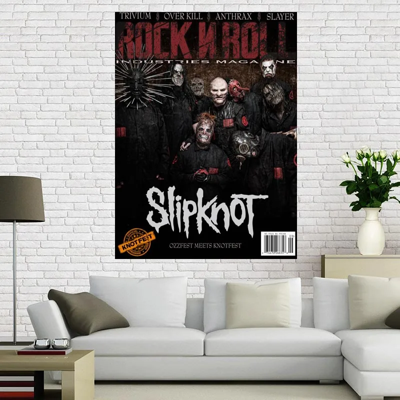 Пользовательские Slipknot принты холст живопись настенный Шелковый плакат ткань печать DIY ткань плакат - Цвет: 14
