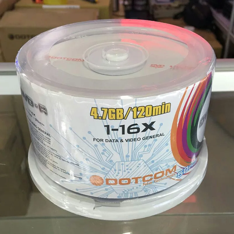 Диски для DVD 50 шт. в партии пустые диски 4 7 ГБ 16 компактные записи после хранения