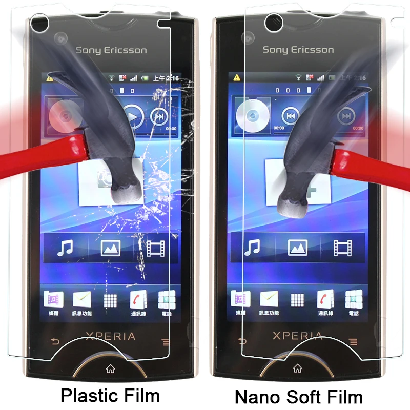 Водонепроницаемая Защитная пленка для экрана Sony Xperia Ray ST18i 3 &quotВзрывозащищенная