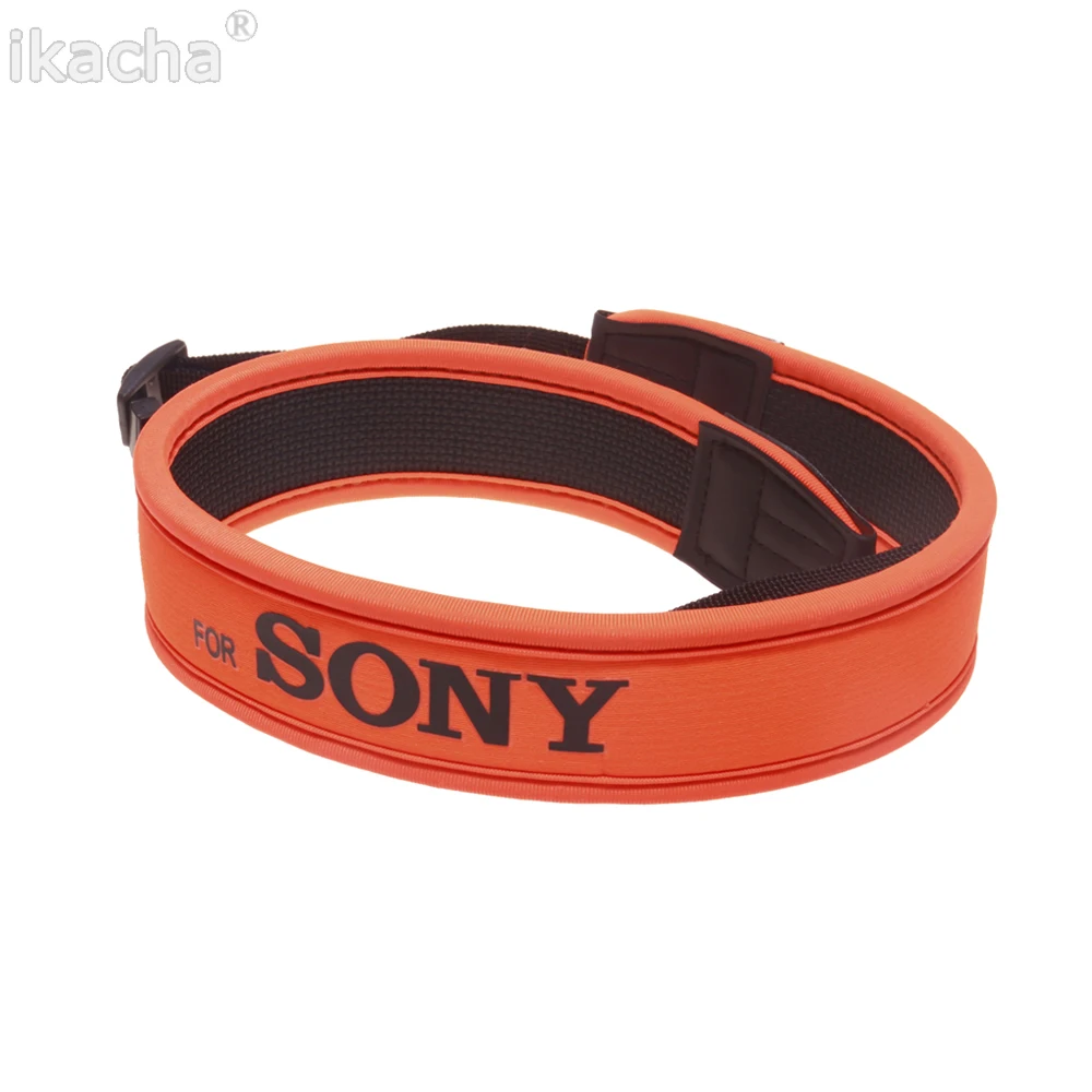 Оранжевый наплечный шейный ремень для камеры sony A5000 A5100 A6000 A6500 A6300 NEX-7 RX100 V A7R II WX200 NEX-C3 камера Dslr