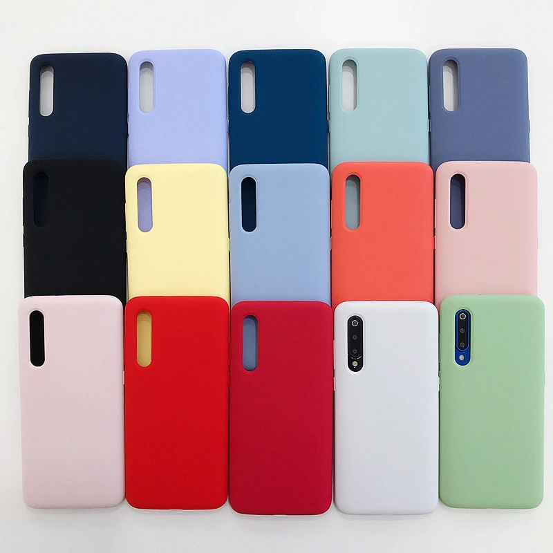 Жидкий силиконовый чехол COOKZU для Xiaomi Mi 9 мягкий ТПУ телефона с конфетами оболочка
