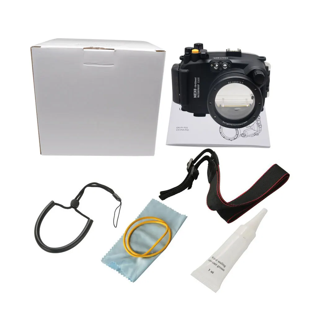 Mcoplus 40 м/130 футов водонепроницаемые корпуса для подводной съемки чехол Sony NEX-6 NEX6