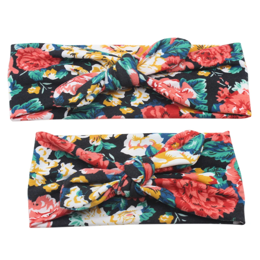 2PCS Set baby turban women headbands mother and me headband sets mom daughter Hair Band Accessories | Мать и ребенок