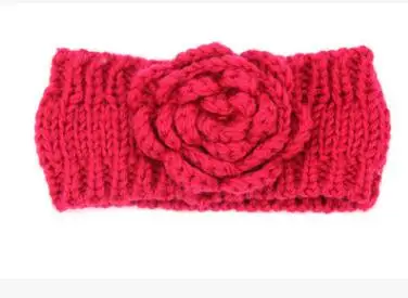 

2016 New 10pcs/lot Winter Girls Headband Crochet Headwrap Knitted Flower Hair Band Ears Warmer Cute kids turban Hair Accessories
