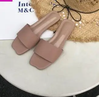 pink Новые летние женские тапочки на плоской подошве; 5 цветов; женские шлепанцы; Базовая черная домашняя Нескользящая пляжная обувь для женщин - Цвет: pink