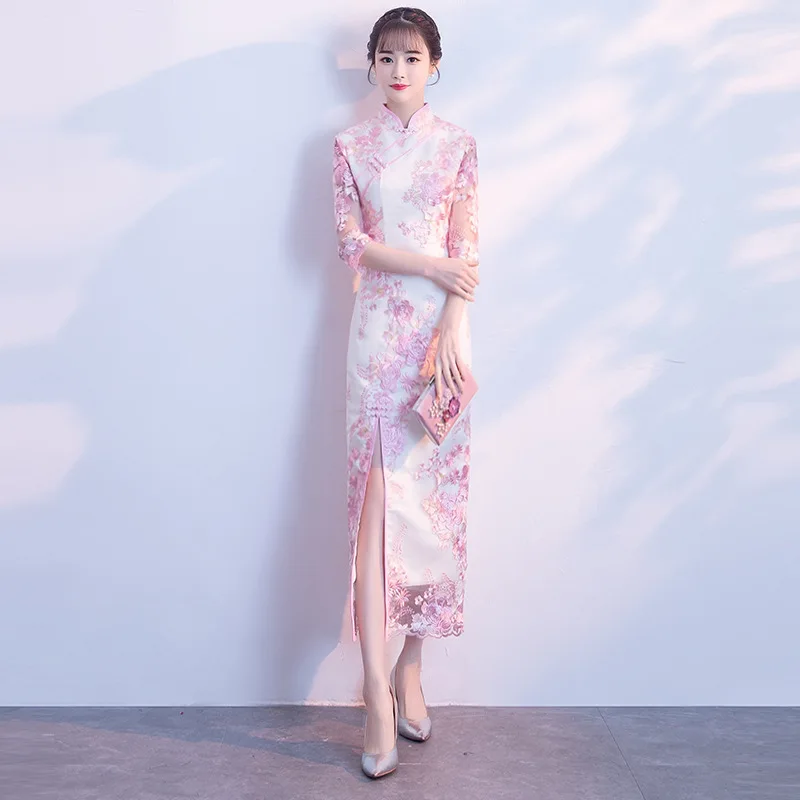 Сексуальное бежевое китайское свадебное платье Qipao Мини Cheongsam модное короткое Qi Pao традиционное женское вечернее платье, китайское платье невесты - Цвет: Style D