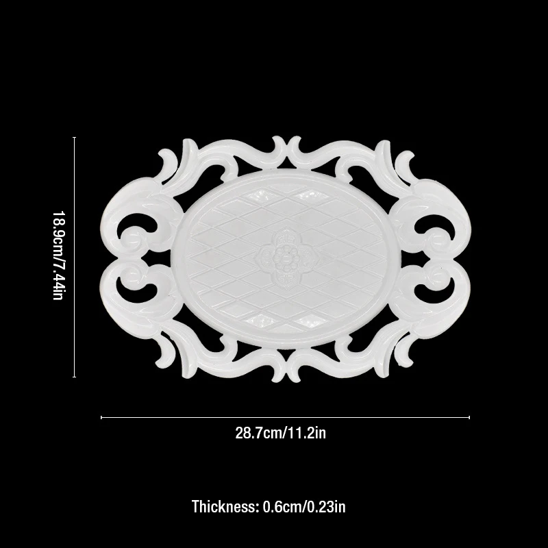 wood Furniture woodcarving decor 3D applique floor empty wall background wedding decor line house decor tool fruit bowl vase XO - Цвет: B-1