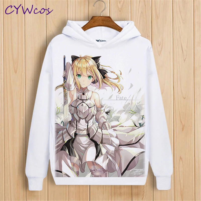 2018 хит Fate/Grand Order Sabre Joan of Arc аниме косплей костюм футболка с принтом Свободная