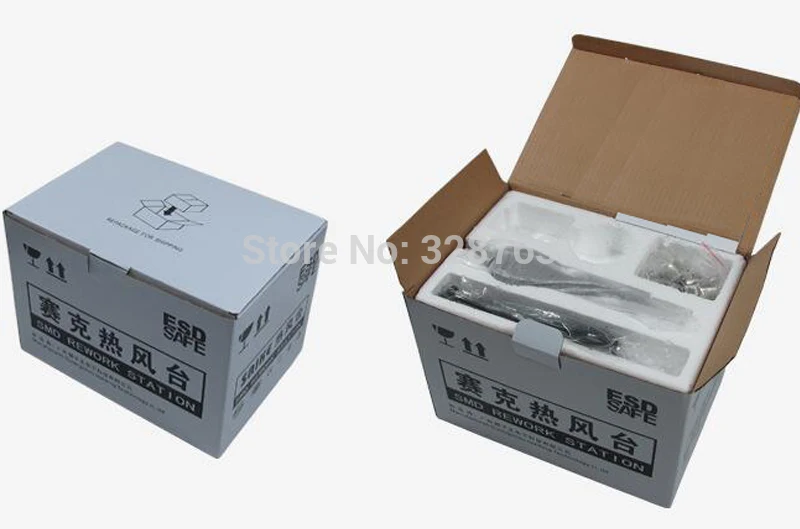 

BGA Rework Station Hot Gun Soldering Station Saike 852D++ 2 in 1 220V or 110V Iron Solder Soldering Heat Gun + Gift