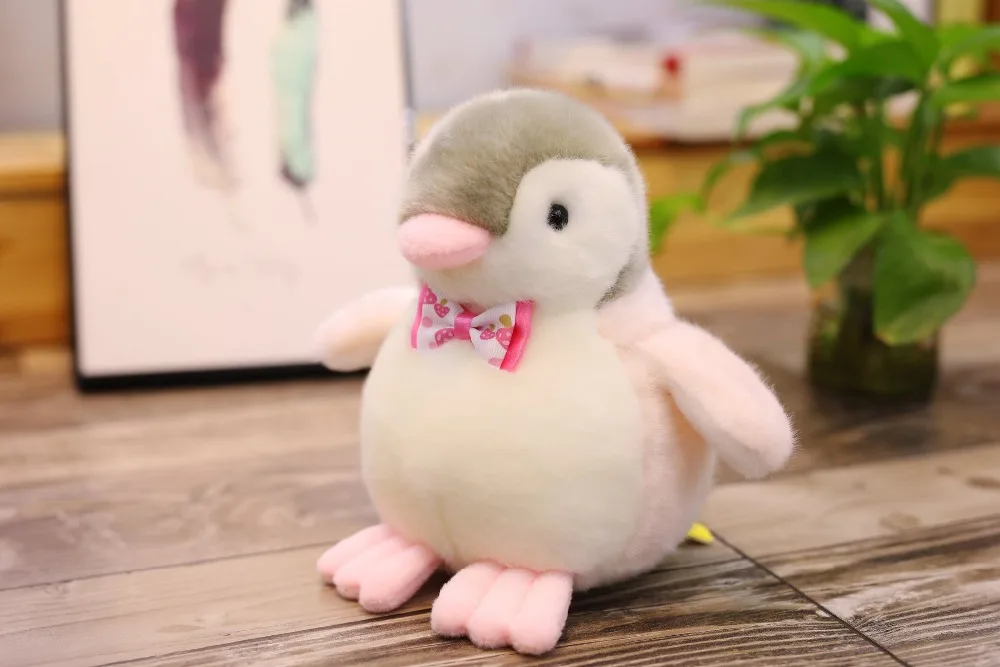 

Super soft plush penguin toy stuffed bird toy with tie for lovely gift