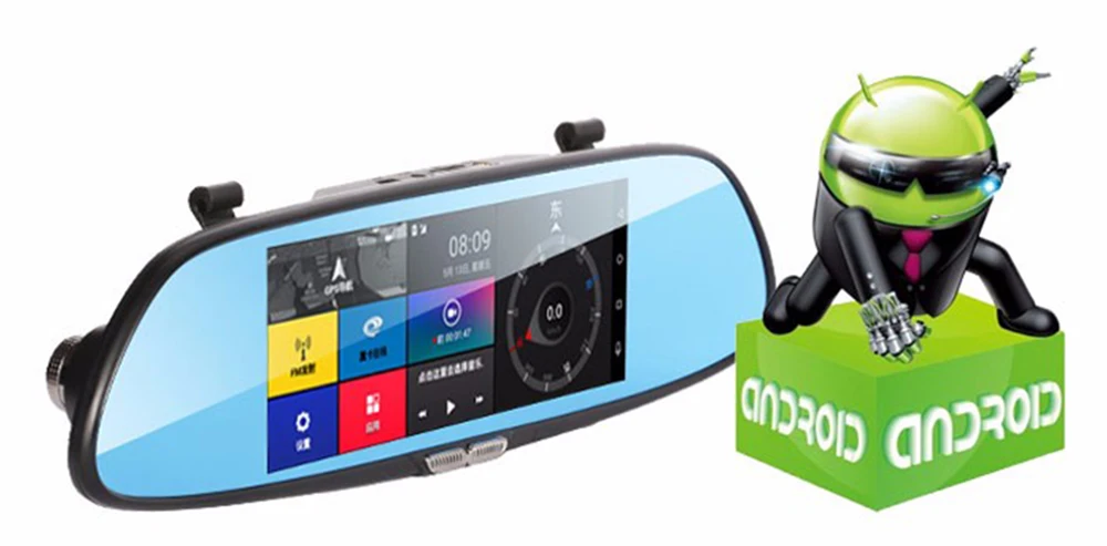 Kampacar Автомобильный регистратор 3g gps навигация Android зеркало заднего вида HD 1080P видеорегистратор Bluetooth двойной объектив Камера авто видеорегистраторы