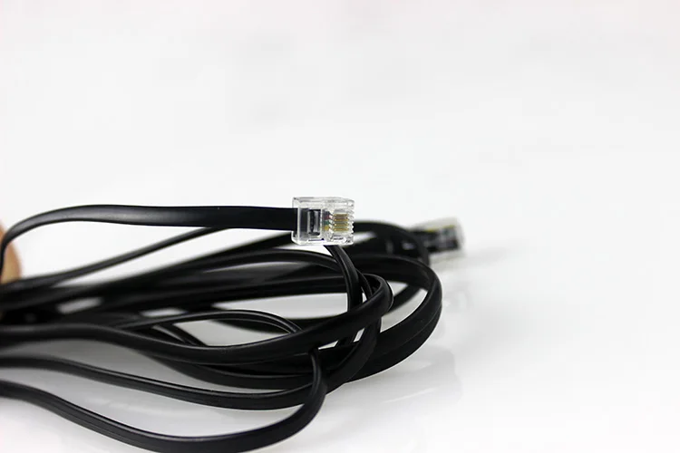 Сетевая телефонная линия RJ45 к RJ11 телефонный кабель Шнур rj11/RJ45 noir, 26AWG медь 8P8C к 6P4C телефонная Голосовая перемычка 3 м