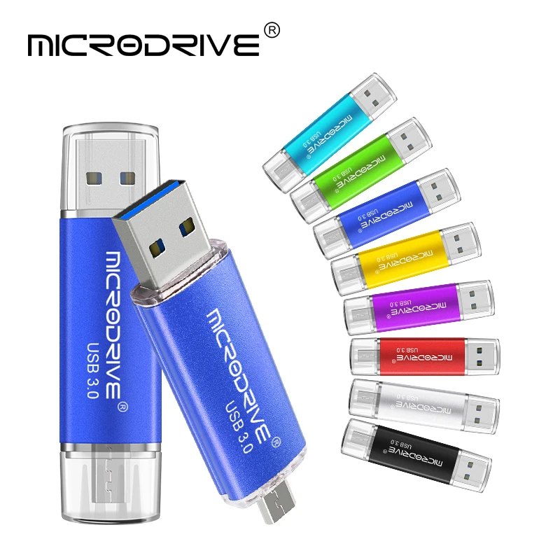 Флеш-накопитель 16 ГБ 3,0 USB OTG флеш-накопитель 4 ГБ 8 ГБ металлический usb флеш-накопитель 32 Гб 64 Гб 128 ГБ флеш-накопитель usb для телефонов/планшетов
