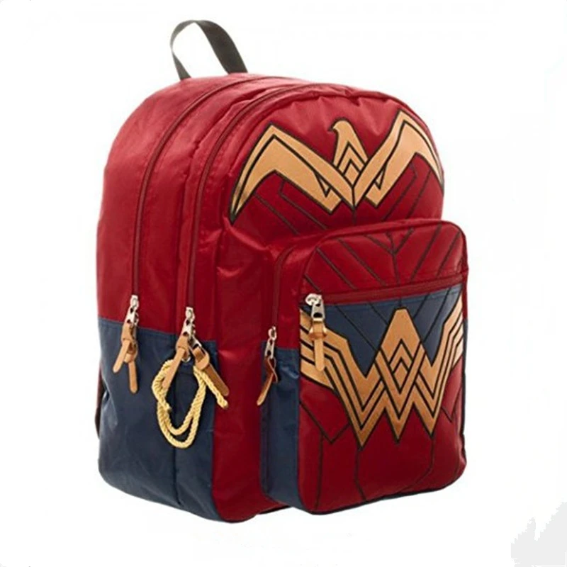 DC фильм Wonder Woman периферийных рюкзак моды человек Для женщин студенты кампуса