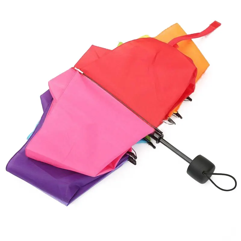 Цветной зонт для взрослых и детей популярный креативный Радужный складной