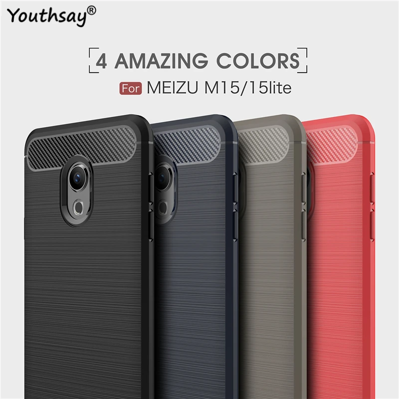 sFor Meizu M15 Lite Case Cover Luxury Armor Rubber Silicone Phone For Coque Fundas | Мобильные телефоны и аксессуары