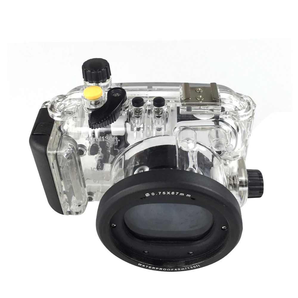 40 м подводный Камера Водонепроницаемый Корпус для Canon S95 Камера прозрачный чехол из ТПУ с аквалангом фотографии в дождливые крышка