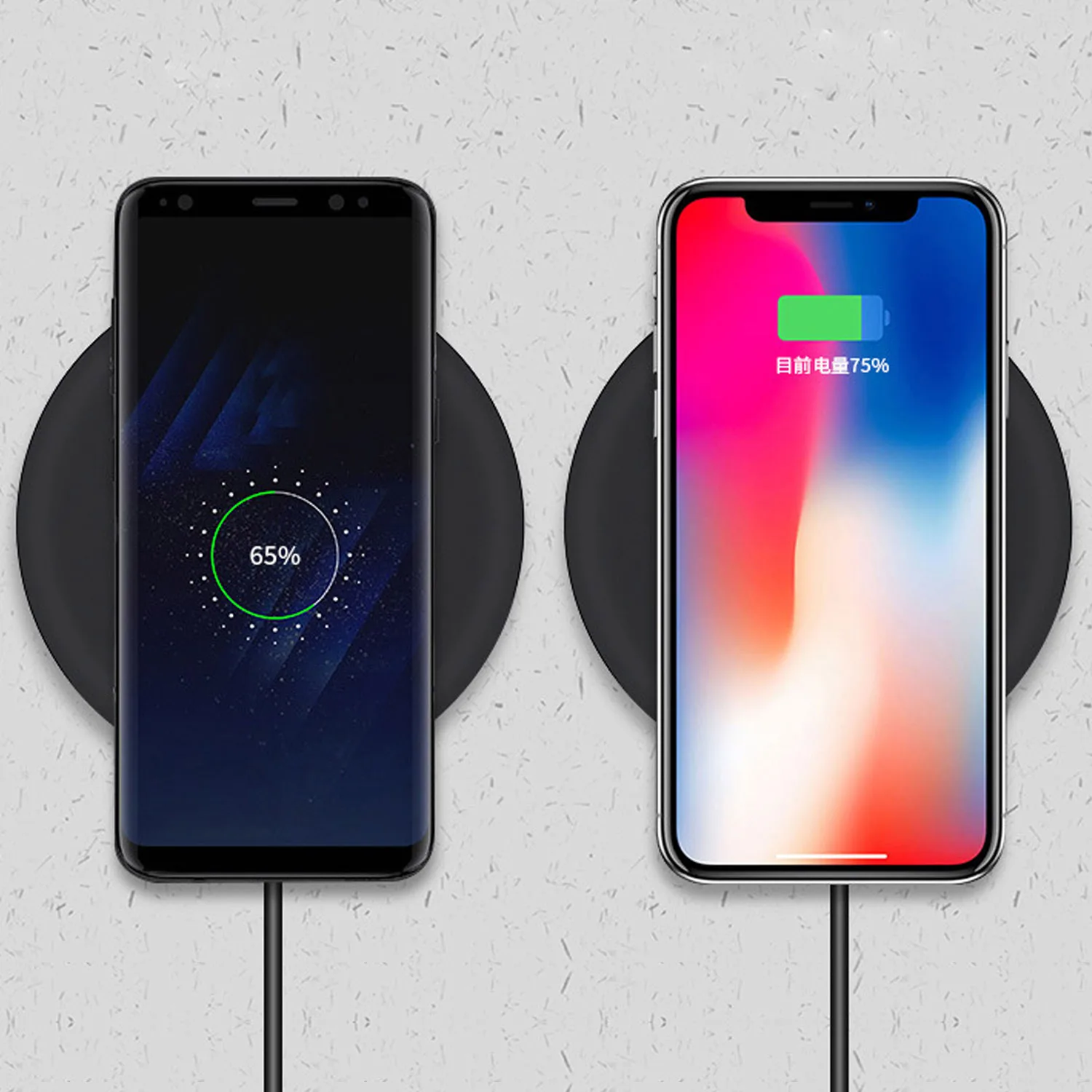 Беспроводное зарядное устройство Besegad QI для iPhone 8 Plus X 10 Samsung S6 7 9 Nokia Lumia 830 920