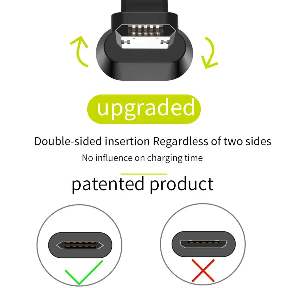 WSKEN Micro USB кабель провод для быстрого заряда USB кабель для samsung S7 S6 Xiaomi huawei Android мобильный телефон игровой шнур