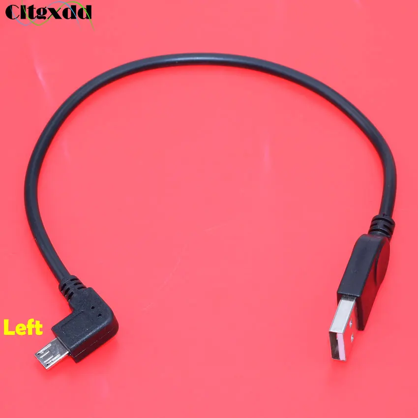 Cltgxdd 1 шт. Micro USB штекер 2 0 Мужской кабель для зарядки данных 90 градусов вверх вниз