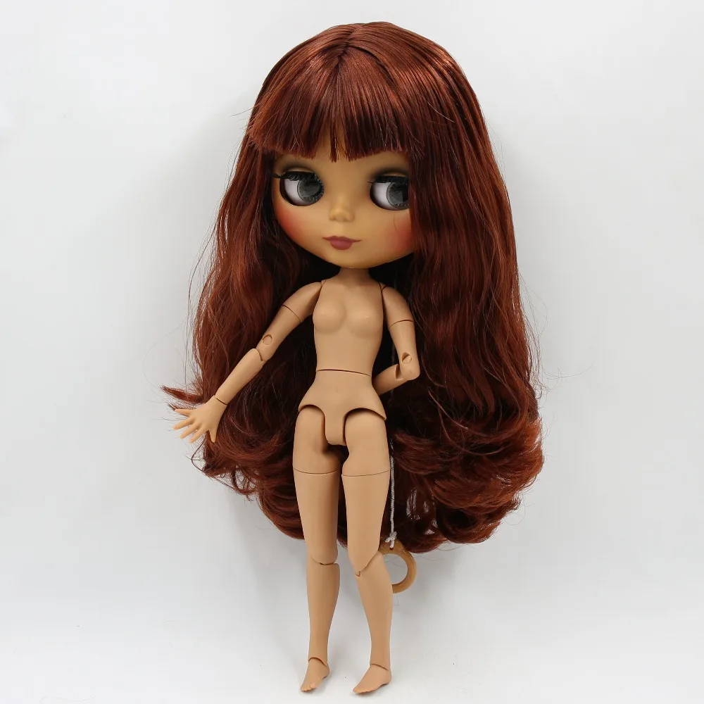 Ледяной DBS Blyth кукольные 1/6 bjd шарнирное тело темной кожи матовый уход за кожей
