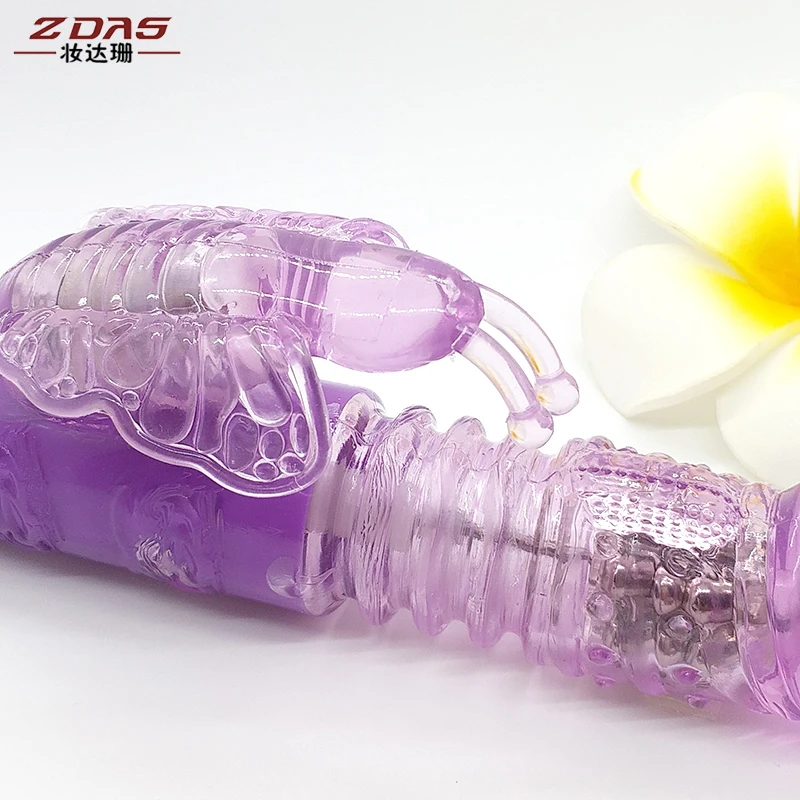 12 Вибратор на несколько скоростей телескопическая ротация Кролик Вибраторы