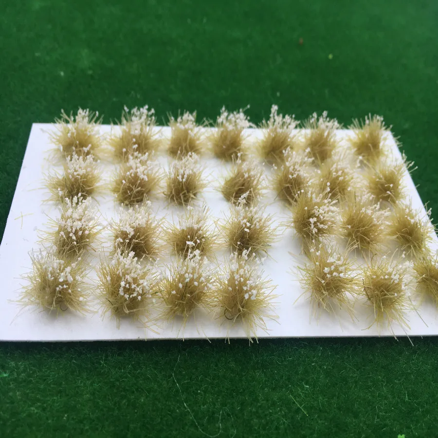 

28 Individual Plants Model Grass Cluster Miniature Grass Tuft For Train Railway Model Layout Or Simulation Scene Landscape