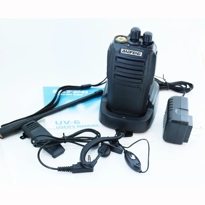 Рация Двухдиапазонная Baofeng UV 6 VHF/UHF 136 174/400 470 МГц портативное радио любительский