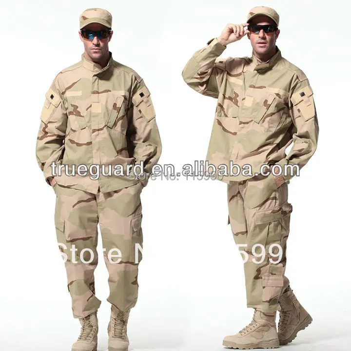 Тактический Рип-стоп Камуфляж Хаки Военная Униформа DCU военная одежда боевой тактический комплект куртка и брюки.