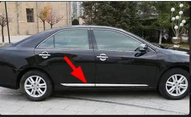 Для Toyota Camry 2012- нержавеющая сталь хром наружная Боковая дверь корпус литье стример полосы крышка отделка украшения 4 шт