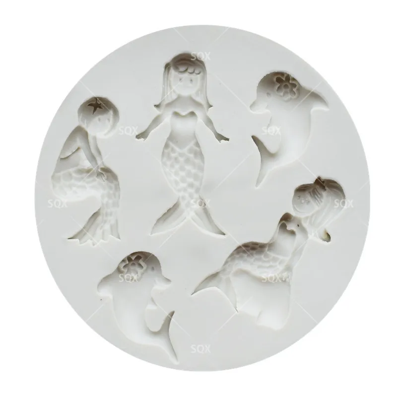 Высококачественные формы для выпечки в виде дельфина русалки помадки