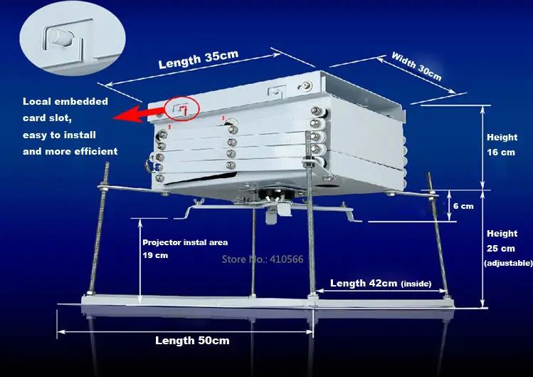Простая установка по хорошей цене подъемник проектора от 220 В до 240