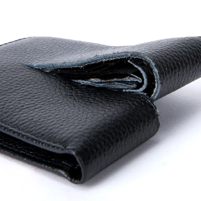 Минималистичный винтажный дизайнерский тонкий мужской мини-кошелек из