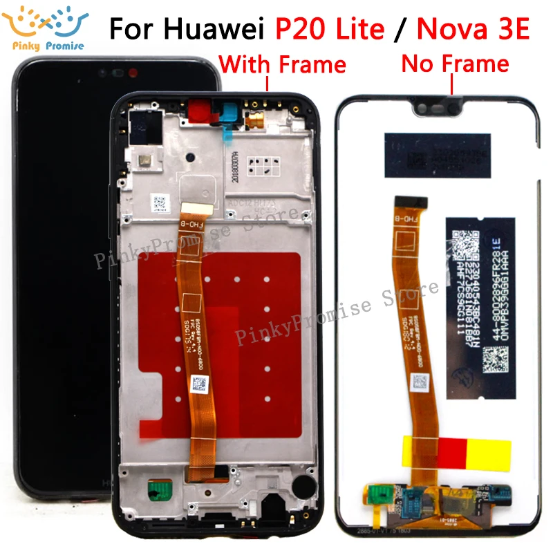 ЖК дисплей 5 84 дюйма с рамкой для Huawei P20 Lite Nova 3e сенсорным экраном и дигитайзером в