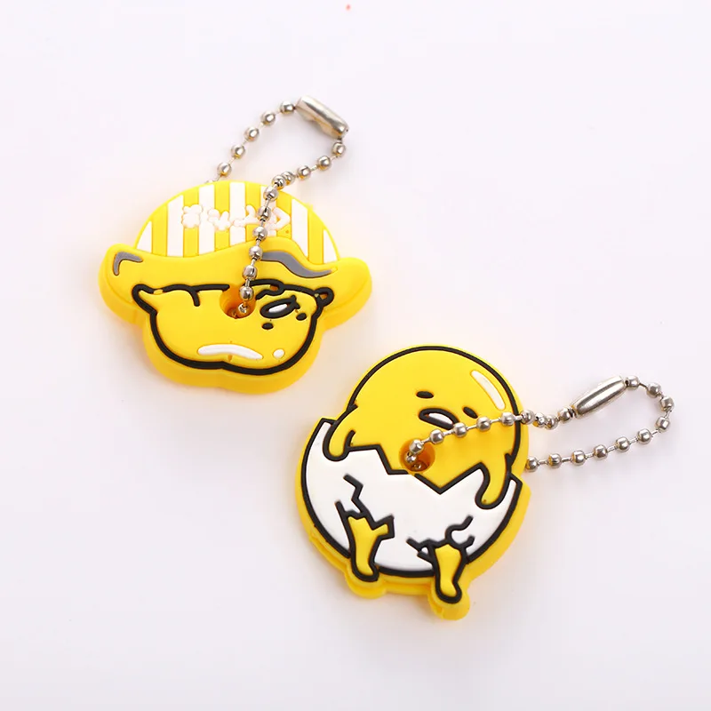 2PCS egg ZOEBER/комплект из 2 предметов, мультяшный милый чехол для ключей, аниме медведь Тоторо, силиконовые брелки, мелодия, животные, автомобильные брелки, брелок - Цвет: 2PCS egg