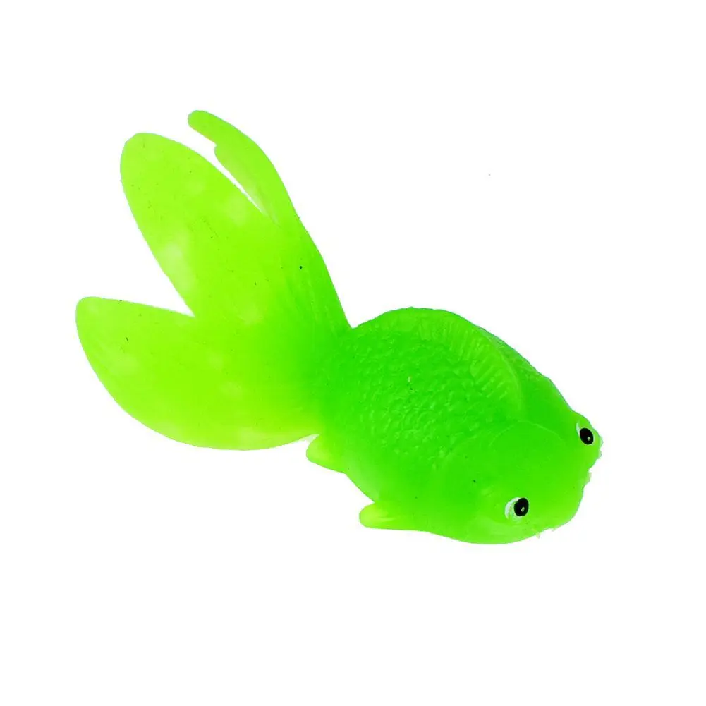 

Colorfull Soft Rubber Gold Fish Small Goldfish Kids Bath Game Toy Plastic Simulation Small Goldfish Baby Water Toys Random Color