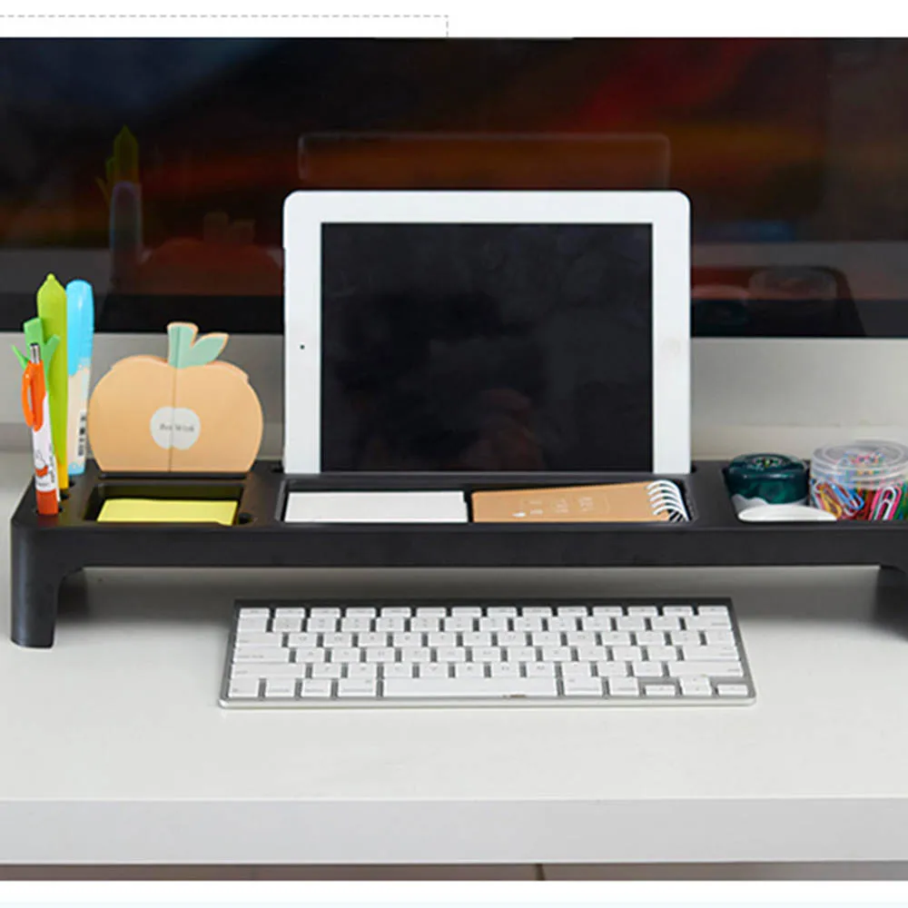 Настольный стационарный канцелярский органайзер держатель для хранения полки