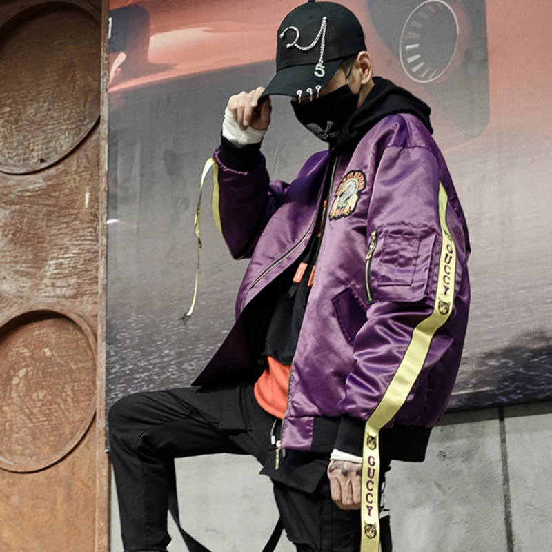 Куртка бомбер мужская оверсайз в стиле Токио повседневная винтажная тактическая