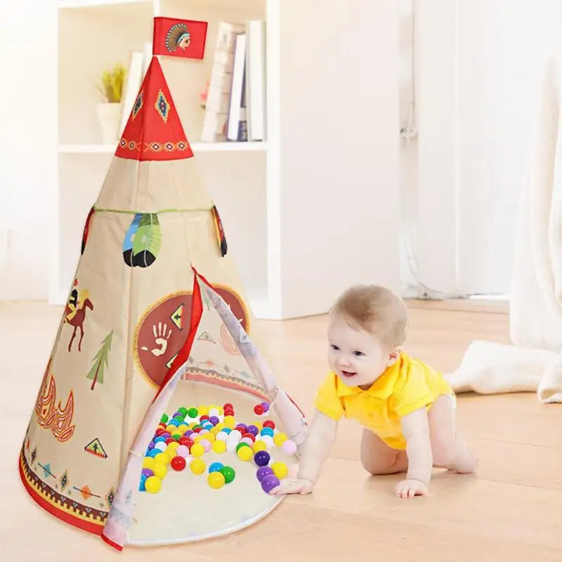 Безопасный нетканый материал для детей детская палатка игры в индийские Детская
