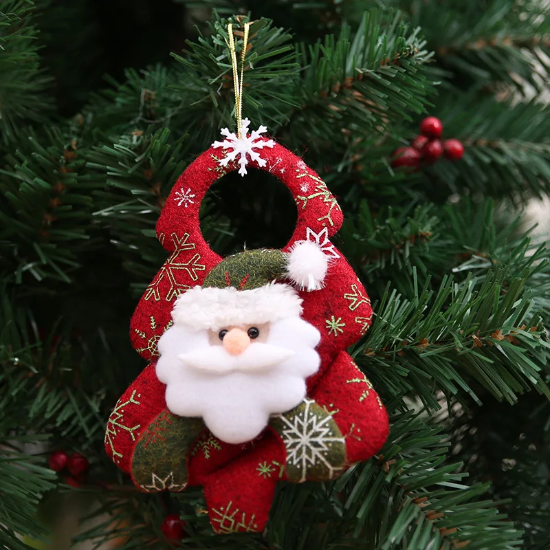 Год, кукла Санта-Клаус/Снеговик/Лось, Рождественская елка, украшения Noel, рождественские украшения для дома, Natal Navidad, детские подарки - Цвет: Santa claus