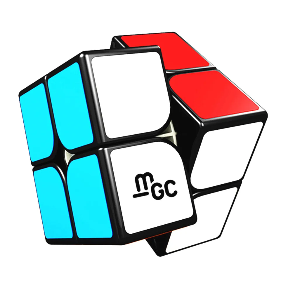 MGC 2x2x2 Black Yongjun MGC 2x2x2 3x3x3 магический куб стикер наклейка меньше магнитных 3x3 скоростные кубики головоломка твисти игрушки для детей Дети Cubo Magico - Цвет: MGC 2x2x2 Black