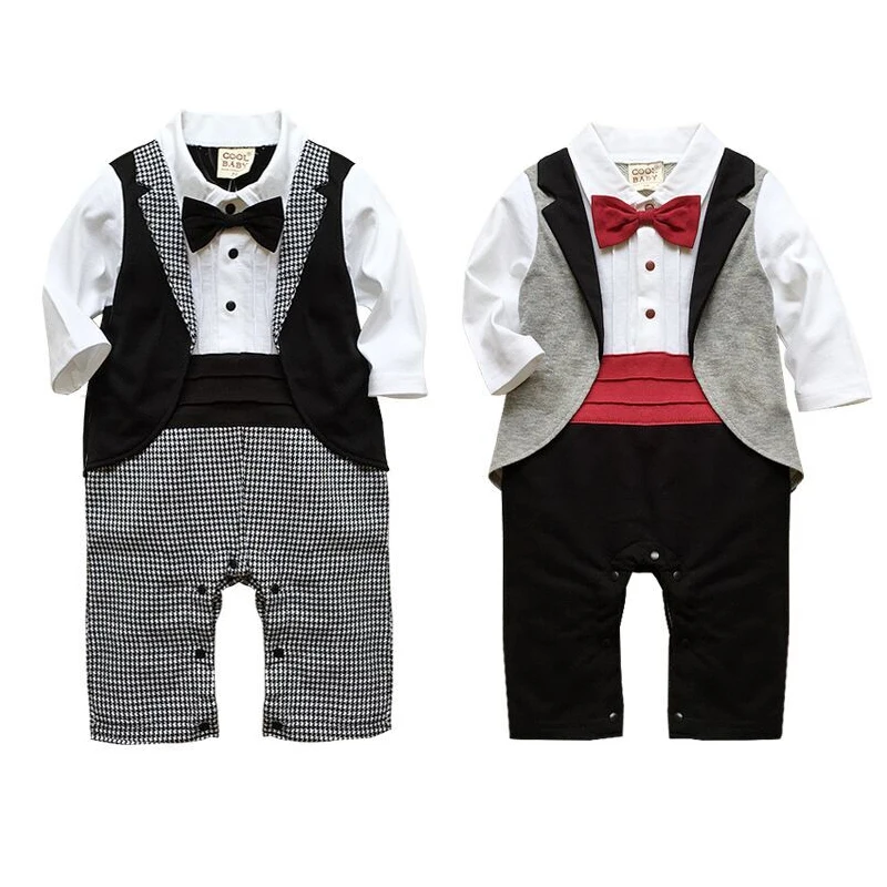 Детские комбинезоны хлопковая одежда для маленьких мальчиков с длинным рукавом