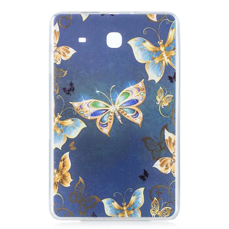 butterfly Мягкий чехол для планшета из ТПУ с изображением милого кота щенка бабочки для samsung Galaxy Tab E 9,6 чехол T560 SM-T560 T561 чехол - Цвет: butterfly