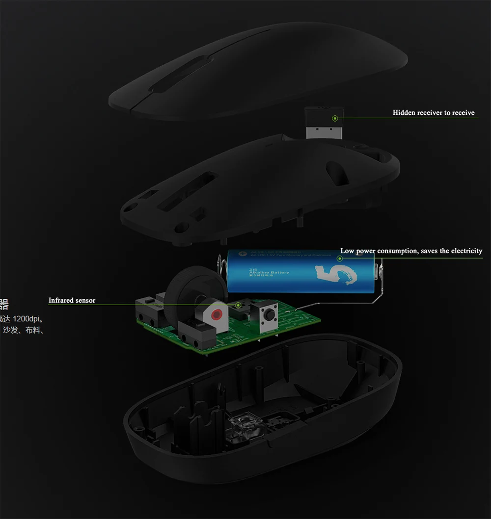 Беспроводная оптическая мышь Xiaomi 2 4 ГГц 1200 точек/дюйм|mouse 2.4ghz|mouse opticalmouse mouse |