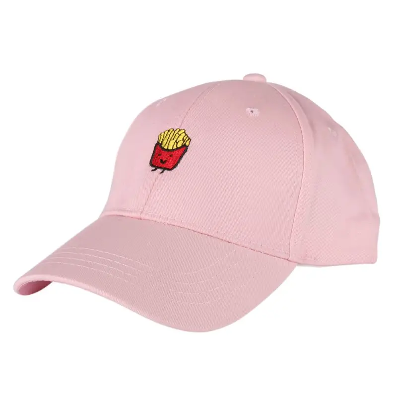 Унисекс хлопковая теннисная Кепка с вышивкой картофельных чипсов Snapback шапки