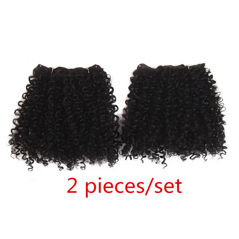 MapofBeauty 2 шт./компл. курчавые пучки вьющихся волос натуральные черные и смешанные