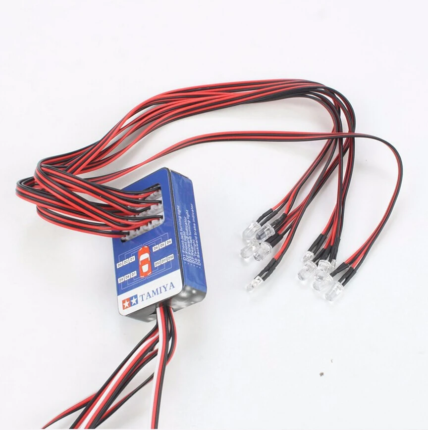 TAMIYA 12 светодиодных лампочек интеллектуальная система вспышка освещение для RC 1/10