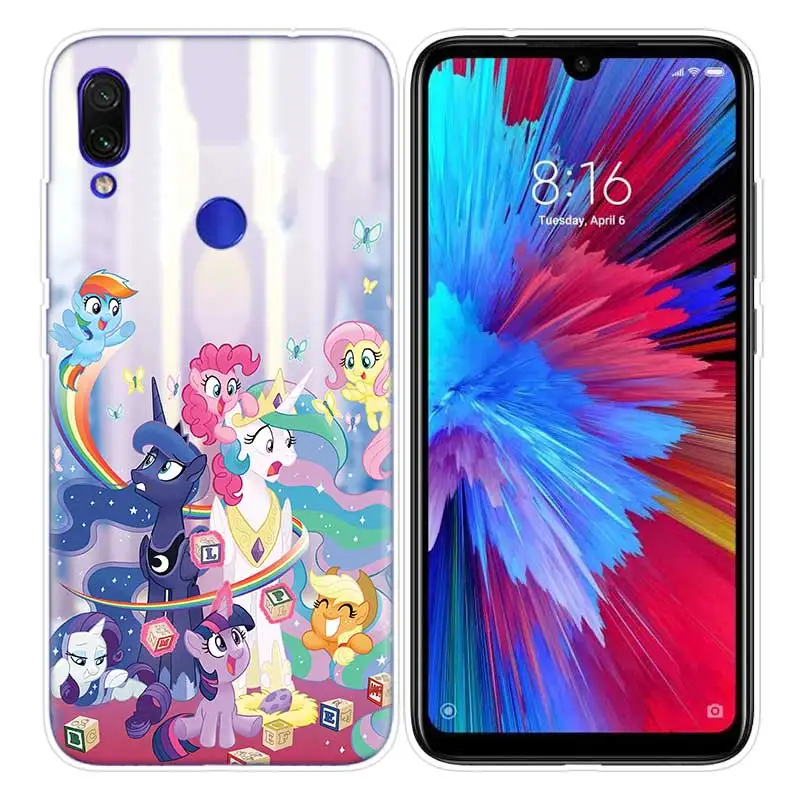 Чехол My Little Pony для Xiao mi Red mi Note 7 7S K20 Y3 GO S2 6 6A 7A 5 Pro mi Play 9T A1 A2 8 Lite Poco F1 аниме чехлы для телефонов - Цвет: 02