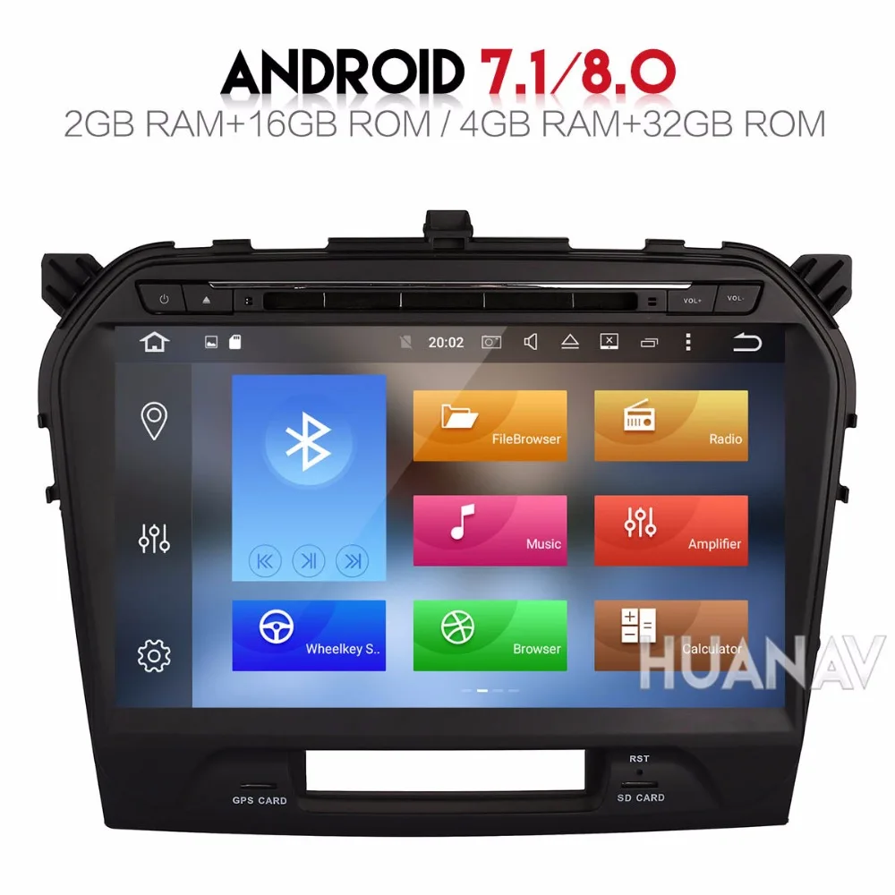 Автомагнитола 2 din с DVD плеером GPS навигацией и для Suzuki Grand Vitara 2015 2018 головное