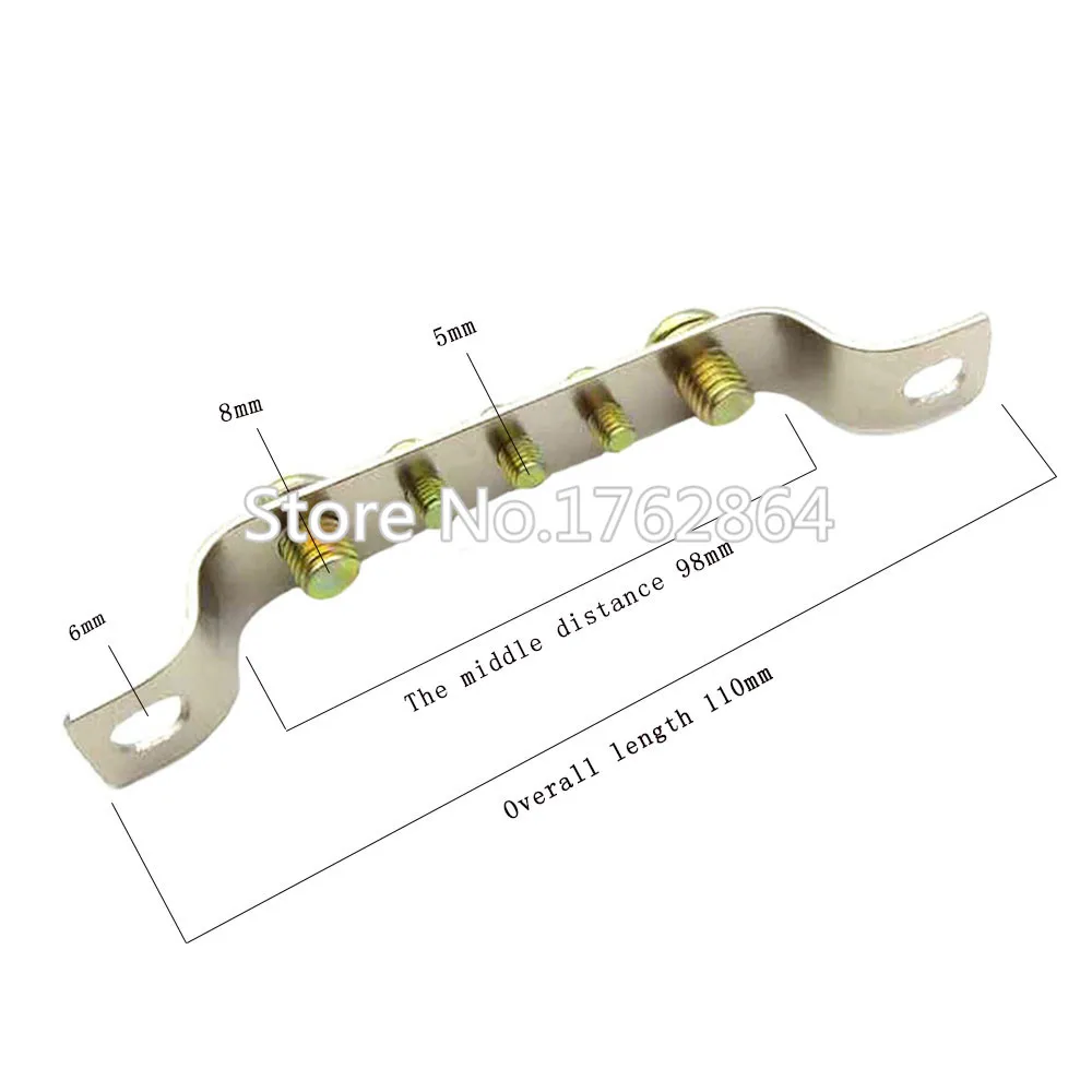 Одна штука Медный патруль заземления 1.5*15-5/7/10 отверстие терминал нулевого ряда на землю.